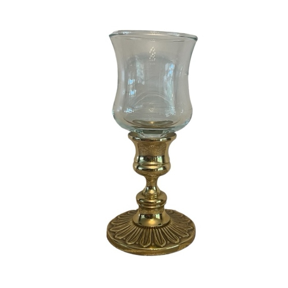 Baldwin Classics Collection Solid Brass Votive Candle Holder w/ Glass Insert